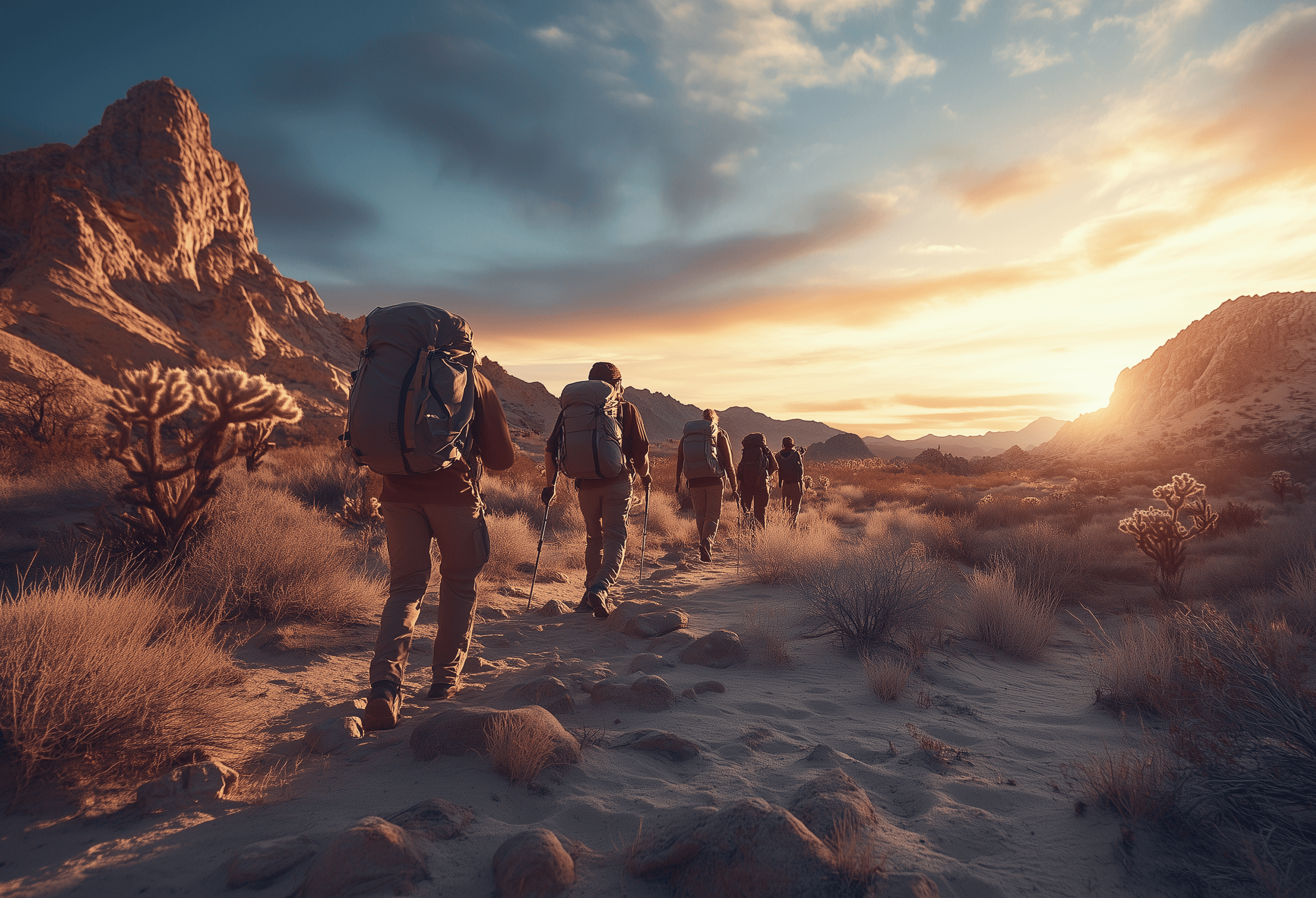 Modern house with a pool at dusk